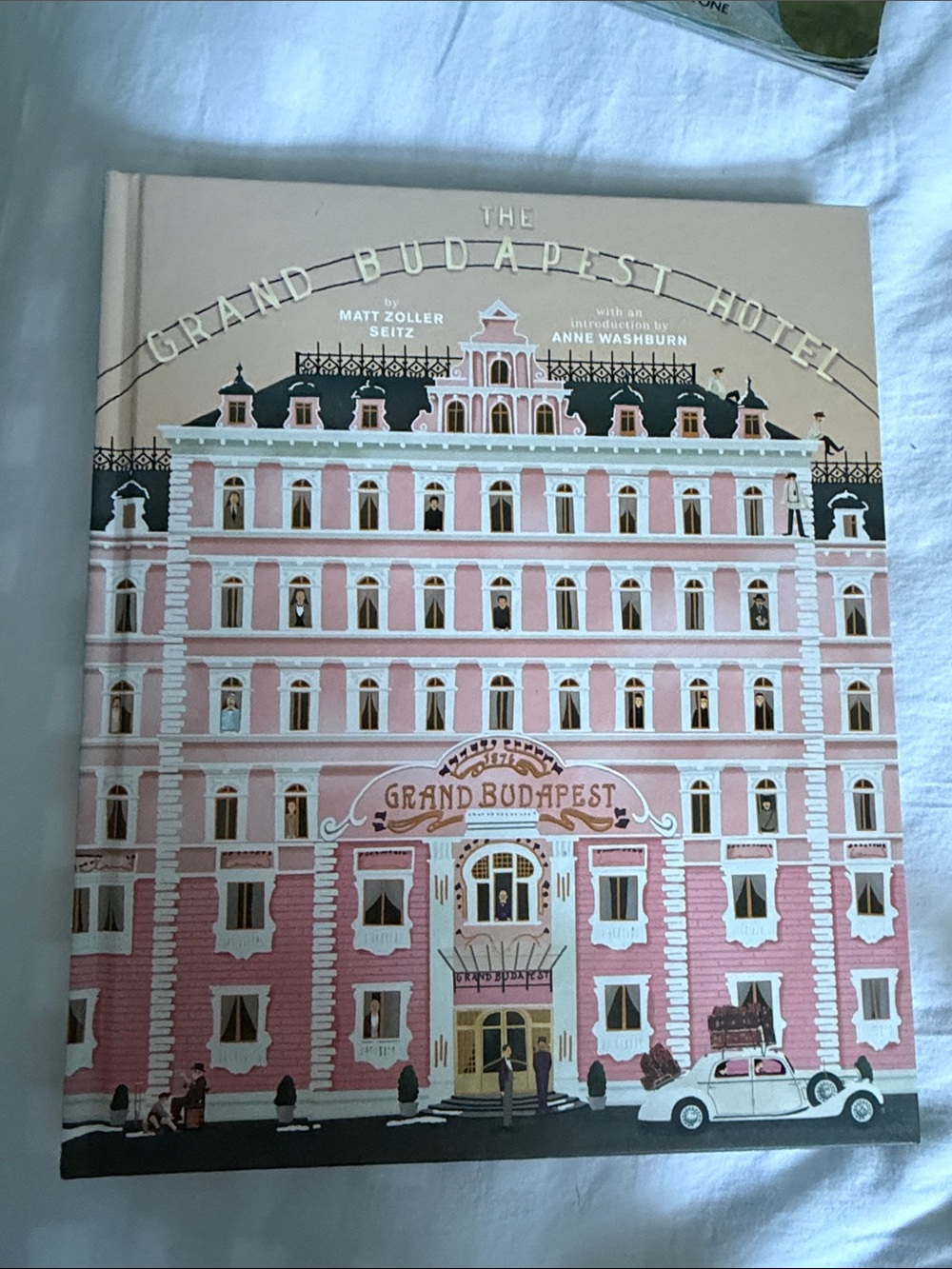 The Grand Budapest Hotel Illustrated Book - Pink & Cream Cover